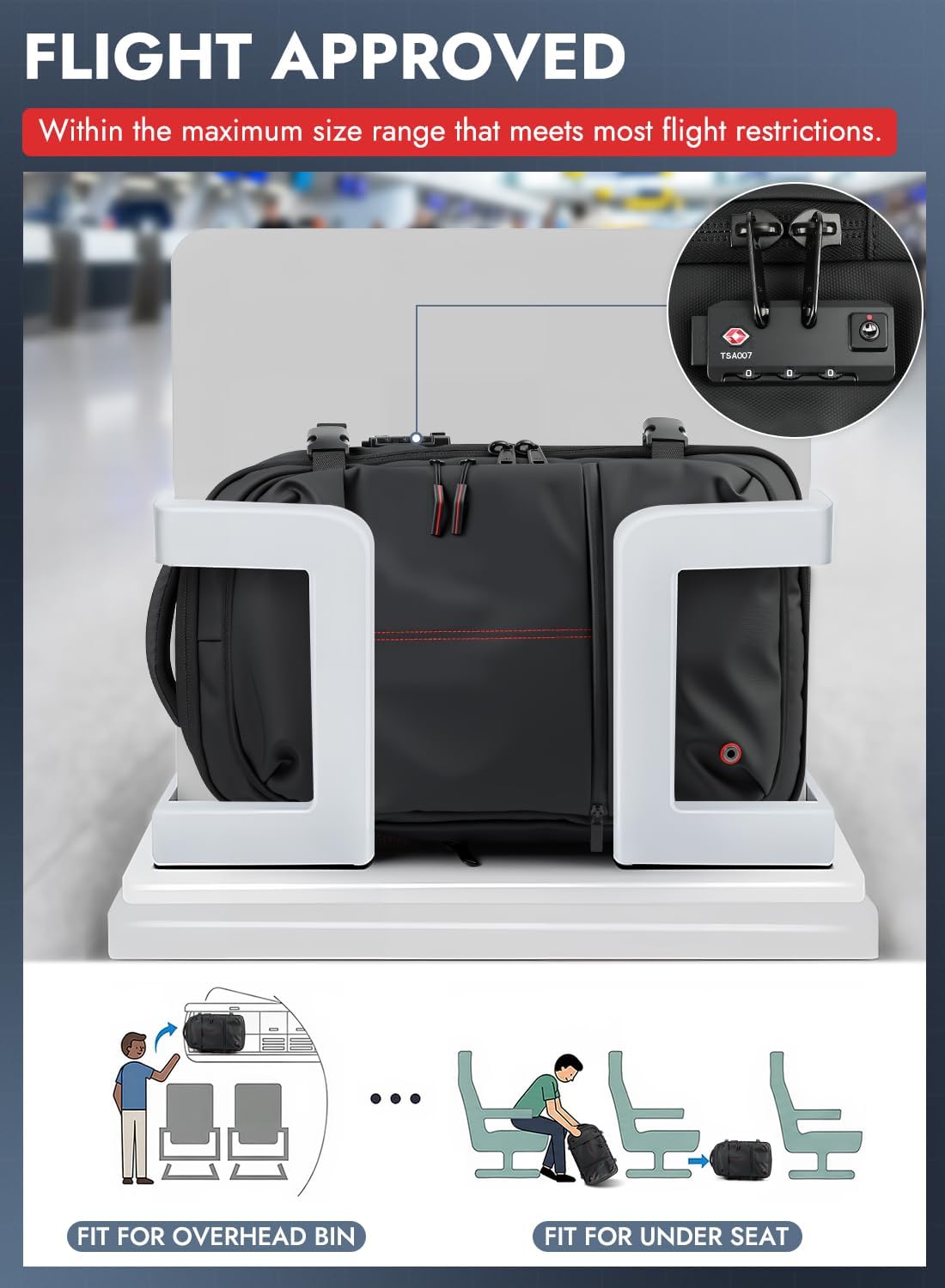 Travel Vacuum Backpack with Pump