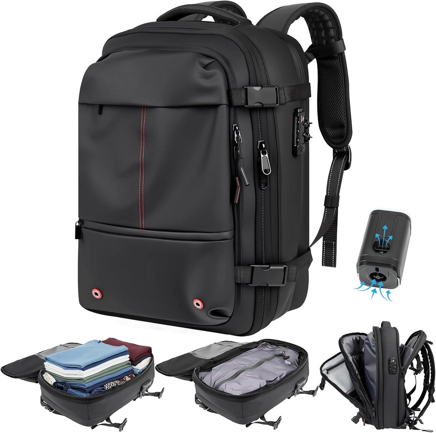 Travel Vacuum Backpack with Pump